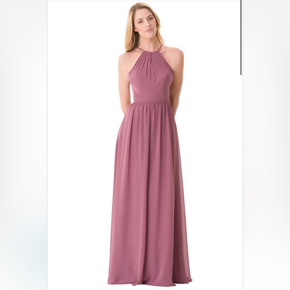 Bari Jay bridesmaid dress. Color rose. Open back. 5’2”. Size 4.